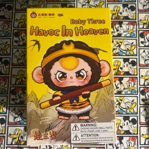 Baby Three Havoc in Heaven Series Blind Box Plush Doll Figure New SEALED BOX
